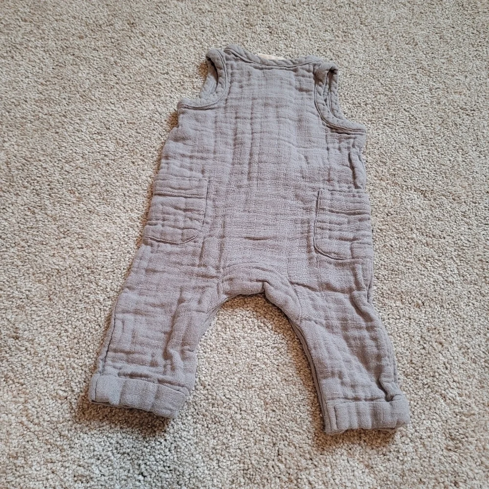 City Mouse Studio Gauze Cotton Baby Romper Size 0-3 Months